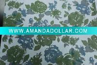 Wholesale hot poly cotton CVC covering yarns burnout woven fabric