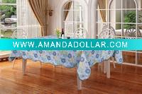 printed pvc tablecloth with wave border