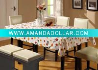 Wholesale Flannel Backed Vinyl Tablecloth with Full Colour Printing