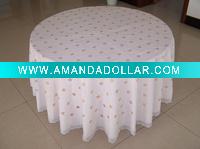 Lace Embossed Vinyl Tablecloth