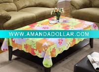 100% PVC/vinyl printed tablecloth