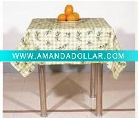 Wholesale pvc printed table cloth/pvc with non-woven table cloth/pvc with flannel table cloth