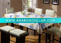 Wholesale 100% vinyl printed tablecloth