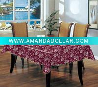 Wholesale waterproof family vinyl printed tablecloth