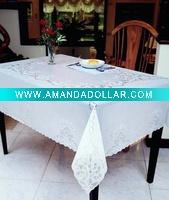 Vinyl Lace Tablecloth