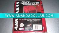 Wholesale PVC/PEVA printed tablecloth with flannel/non-woven backing