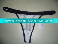 seamless sexy printed mesh thong