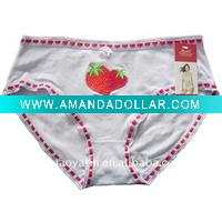 Wholesale Cotton With Strawberry Embrodiery Sexy Lady Thong