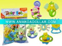 Wholesale plastic baby rattle toy