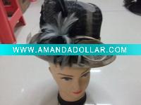 party fashion feather lady's top church hat MH-0216