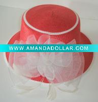 church hat,sinamay hat