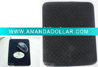 Wholesale Bamboo charcoal anti-radiation plane mouse mat black anti-fatigue for computer users