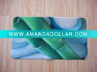 Wholesale bamboo polyester bath mat