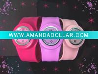 Wholesale 2011 lovely famille rose silicone watch B-001