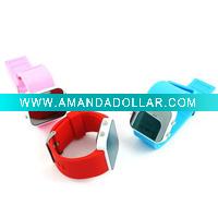 Wholesale Silicone Watch/LED Silicone Watch/Mirror Silicone Watch