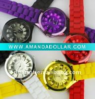 Wholesale Chrysanthemum fashional quartz silicone watch