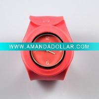 Wholesale fashion pink mechanical silicone watch