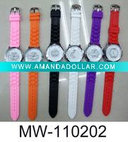 diamond silicone watch