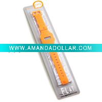 Wholesale OPS! OPSFW-15 Flat Orange Digital Silicone Watch