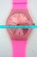 Wholesale Quartz Wristwatches Silicone Watches with Colorful