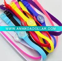 Wholesale long strap silicone watch