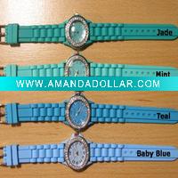Wholesale New geneva silicone watch