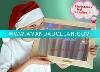 Wholesale 10pieces candles+1remote control christmas magic led candles(CE&ROHS prove)