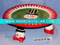 Wholesale 3 snowmen with candle holder