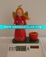 Wholesale Arts craft wood christmas candle holder