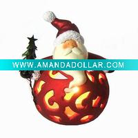 2011 Ceramic candle lanter-Santa clause/HOT!