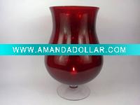 Wholesale 13"H red large hurricane candle holder