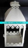 Wholesale new white metal lantern,decorative lantern,metal candle lantern in 2011