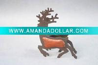 Christmas deer candle holder