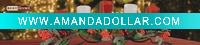Wholesale metal candle holder w/x'mas wreath