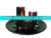 Wholesale wooden candle holders