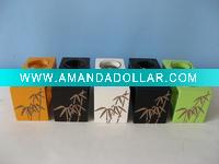Wholesale wooden hand-crave candle holder ( bamboo group )