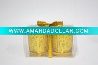 Wholesale Christmas candle holder&gift set
