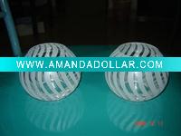 Frosted glass candle holder
