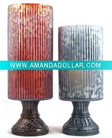 Wholesale handblown glass hurricane candle holder