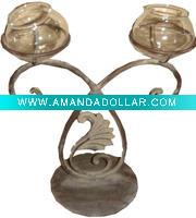 metal wire candle holder