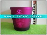Printing glass candle holder