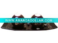 Wholesale wooden candle holders