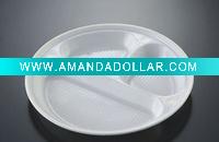 Plastic tray, plastic plate, plastic round plate