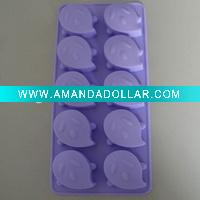 Wholesale Latest 10 Cups Silicone Ghost Ice Cube Tray