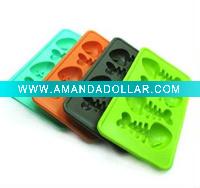 Soft material silicone Fish bone ice tray