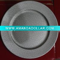 Charger plastic plate