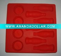 Soft material silicone ice cube tray