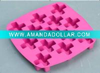 Latin cross ice slice tray