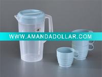 Wholesale Plastic piticher jug with 4 cups