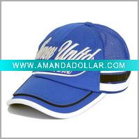 embroidery fashion cap leisure cap mesh cap in 100% cotton